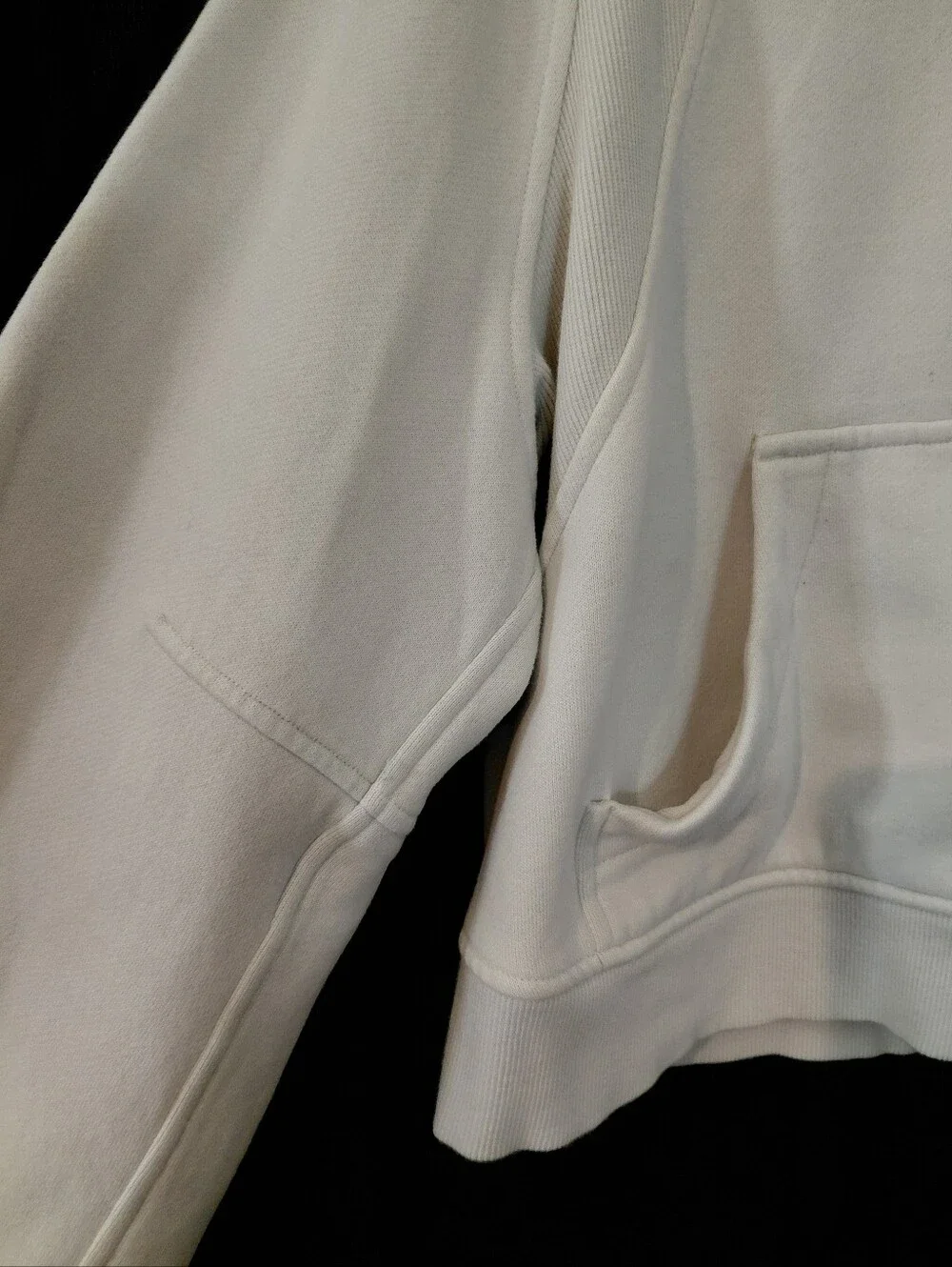 Lululemon Sz. M/L White Opal Scuba Oversized Funnel Neck Half-Zip